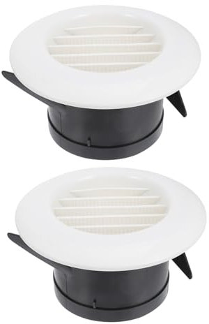 IWOWHERO 2piezas Rejillas De Ventilación Redondas para Aire Acondicionado Unidades Diseño De Inclinada Hogar