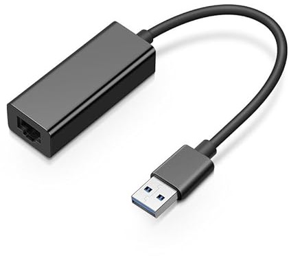 Carte réseau externe USB de bureau, convertisseur de port réseau filaire USB vers RJ45, extension HUB(GE-Black ABS)