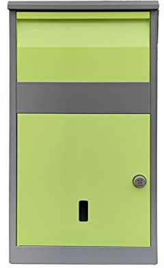 Outdoor Parcel Drop Box Outdoor Mailbox with Lock,Secured Parcel Drop Box with Key Lock Outside, Large Freestanding Mailbox Lockable Package Box (Size : 124x31.5x60cm) ()