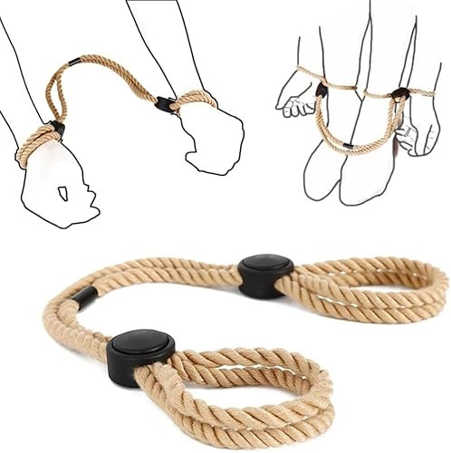 Sex Resistance Bandage Bed Restraint Sex Toys Hand Leg Cuffs Ankle Wrist Bed Restraints Bands Women Sex Blindfold and Handcuffs Behind Back Arm Binder Restraint Sex Ties for Ankles and Wrists Sweater
