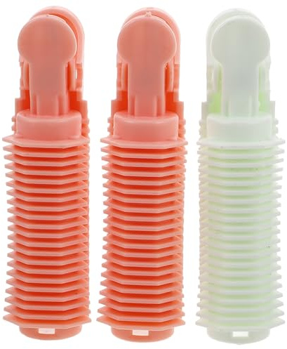 HONITANO 3 Pinzas para Volumen de Cabello de Plástico sin Marcas, Rodillo Pequeño para Rizador Nocturno, Ideales para Cabello Fino y Peinados Versátiles