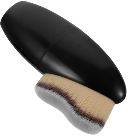 Baluue Brocha de Base para Maquillaje Líquida Polvo, Diseño Compacto y Ligero, Fácil de Limpiar, Multifuncional para Uso Profesional y Viajes