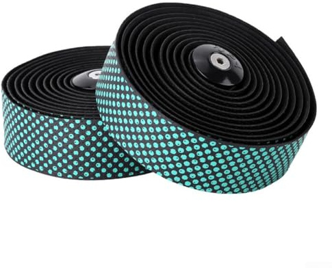 Rennrad-Lenkerband mit Lenkerende, konisches Kanten-Design ermöglicht ordentliche Überlappung ohne sperrige Ansammlungen (grün)