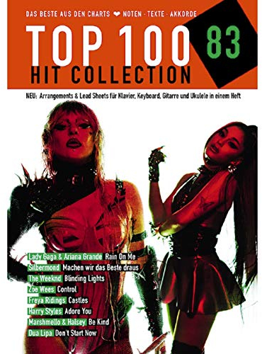Top 100 Hit Collection 83: 8 Chart Hits: Rain On Me - Machen wir das Beste draus - Blinding Lights - Control - Castles - Adore you - Be Kind - Don't ... Keyboard / Gitarre / Ukulele. (Music Factory)