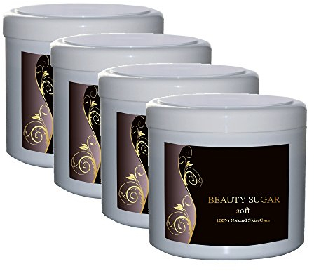 Sugaring Paste Beauty Sugar SOFT - 4 Dosen a 600g.zum Vorteilspreis - Zuckerpaste zur Haarentfernung
