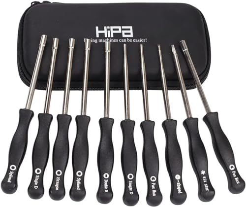 Hipa Carburetor Adjustment Tool Kit for 2 Cycle Engine Carb Tune up Adjusting Tool— Husqvarna Craftsman Chainsaw Echo STHIL Poulan MTD Ryobi Homelite Trimmer with Case,10 PAC