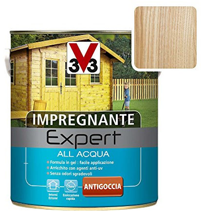 V33 Lasure à l'eau expert 0,75 lt incolore