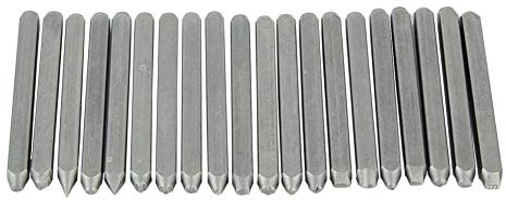Salmue Poinçon en Acier au Carbone, Outil de poinçon en métal de poinçon de Motif de poinçon de modèle de poinçon Outil de poinçon de l'ensemble de poinçon pour Bijoux Outil(Premium 20 Costumes),