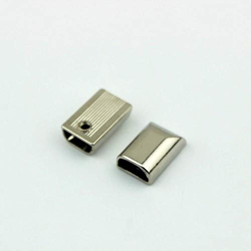 10 pièces 17mm métal tirer queue clip boucle arrêt queue bouchon tête avec vis bricolage sac en cuir matériel en cuir artisanat, argent Antique, 5#