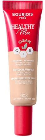 Bourjois BB Cream Healthy Mix, Crema Idratante Colorata Uniformante a Lunga Durata, con Vitamine C & E di Origine Naturale, Light Medium 003