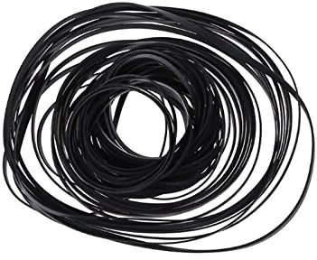 Sqnbra Zahnriemen 2mm 50PCS Breite Universal Mix Cassette Tape Machine Belts Assorted Common Flat Rubber Belt Für Rekorder Für CD Für DVD-Laufwerk Gummi Antriebsriemen