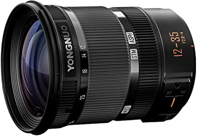 YONGNUO Obiettivo zoom YN12-35mm F2.8-4M per fotocamere Lumix M43 Mount | Messa a fuoco automatica full frame, per fotocamere MFT Micro Quattro Terzi, Panasonic e Olympus Professional Camera