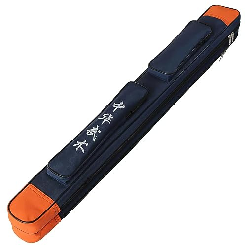 Miuxe Tai Chi Schwert Tragetasche, Universal Canvas Schwerttasche, Doppelschwerttasche, Kampfsport Waffentasche Umhängetasche Kung Fu Tasche Geeignet für Tai Chi Foliensäbel Degen und Säbel
