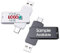 Clé USB Type-C Personnalisée, 2 en 1 Double Mémoire, Impression de Logo Personnalisé, Clé Pivotante OTG à Cliquet, Vente au Détail et en Gros