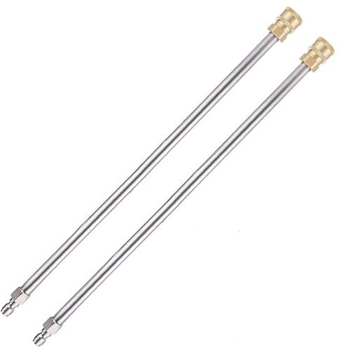 2 Pack Extension Pressure Washer, 13 Inch 4000 PSI High Pressure Extension Lance Replacement with 1/4 Quick Connection for Pressure Washers