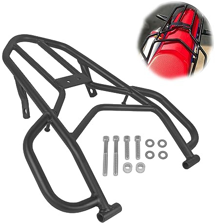 Motorrad-Gepäckträger Für H-ONDA CRF300L CRF300 Für Rally CRF 300 L 2021-2023 2022 Motorrad Hinten Sitz Gepäck Rack Mit Griff Grip Gepäck Unterstützung Regal
