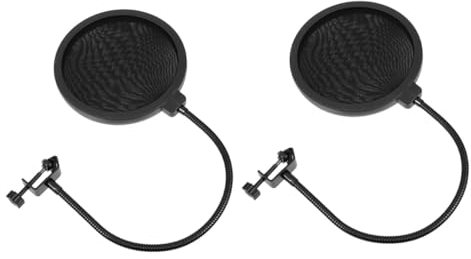 Sosoport 2piezas Micrófono Con Filtro De Mano Protector Antiviento y Filtro Para Micrófono Para Grabación y Ktv