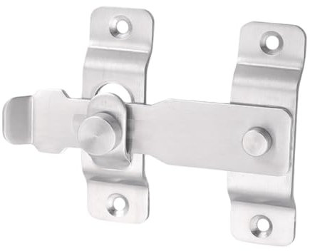 Hemobllo 1pezzi Chiusura Scorrevole in Acciaio Inossidabile Chiavistello Porta e Finestra Sicurezza Versatile Per Casa Bagno Armadietti e Gabbie Piccoli Animali Resistente e Facile Da