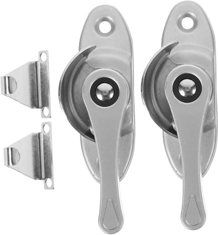 Alipis 2ensembles Serrure De Fenêtre Coulissante Pour Châssis Loquet De Remplacement Pour Fenêtres Guillotine Sécurité Garçon Fille