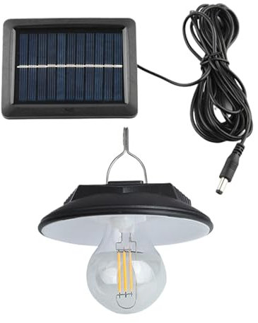 Lampe solaire pour abri de jardin - Plafonnier LED solaire, suspension intérieure/extérieure | Lampe LED étanche à la pluie pour jardin, éclairage de grange avec détecteur de mouvement télécommandé, s