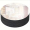 Strehknewen Lot de 4 Plateaux Miroir Ronds - décoratif doré sans Points adhésifs - décoratif en Acrylique pour décoration de Table de Mariage - Petit Mural Rond - 20 cm