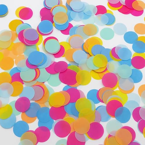 Konfetti Geburtstag, 10000 Stück Bunt Konfetti Groß, 2.5cm Rosa konfetti Und Glitzer K onfetti, Streudeko Für Hochzeiten, Geburtstagspartys, Tischdeko Und Ballon-Dekoration ﻿