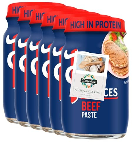 Beef Paste Bundle for Princes Beef Paste 75g 6 Pack + Brightdale Kitchen Booklet