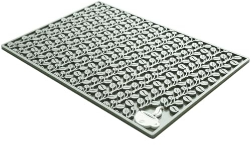 Gettimore Tapis de bar à café antidérapant de qualité supérieure - Absorbant les déversements - Pour machine à expresso - En PVC imperméable - 45 x 30 cm