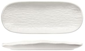 Piatto creativo per sashimi in ceramica giapponese con personalità fresca e squisita -25,4 cm con rotondo-bianco