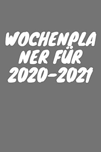 Wochenplaner für 2020-2021