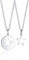 Elli Halskette Damen Set Stern Cut-Out Anhänger Mutter Kind in 925 Sterling Silber
