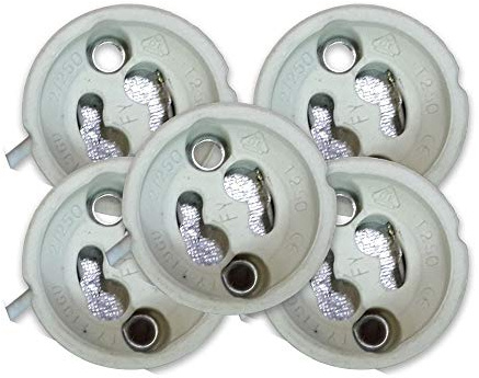 V-TAC VT-7888 GU10 Lamphållare med kiselkabel 5st Pack