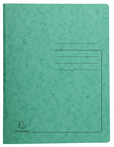 Exacompta 25 Federmappen bedruckter Deckel grün