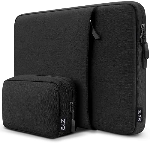 ZYB 14 Zoll Laptoptasche Laptophülle,Laptop Hülle 14 Zoll Tasche für 2023 2024 2025 MacBook Air 15 M4 M3 M2,14 Zoll Notebook Lenovo Thinkpad Ideapad Chromebook HP Acer Dell,15 Surface,Mac 15-Schwarz
