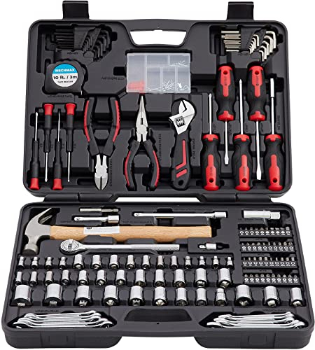 MECHMAX Kit di attrezzi da 245 pezzi per casa, ufficio, meccanici, uomini, auto, auto, kit di attrezzi manuali e come regalo