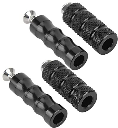 Repose-levier de vitesse de moto, côté lisse d'embrayage gauche, précis et haute résistance CNC pour moto M6 6 mm vis de fixation moto (noir) Accessoires moto