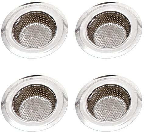 Divono Stainless Steel Kitchen Sink Strainer Plug, Bathroom Hair Filter Catcher Drain Cover, Kitchen Sink Plug Strainer Hole Cover for Bathroom, Kitchen, Shower(size:Large)