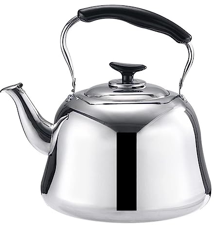 Bouilloire pour Cuisinière Bouilloire Sifflante Sifflet En Acier Inoxydable Bouilloire Cuisine Cuisinière Théière Bouilloire Universelle Pour Cuisinière À Gaz Cuisinière À Induction Théière Théière av