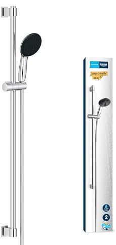GROHE Vitalio Start 110 II Juego de barra de ducha 900 WS 2 tipos de chorro (lluvia, chorro), Cromo 26954001
