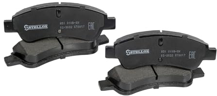 STELLOX 851 010B-SX Bremsbelagsatz, Scheibenbremse (4 Stücke) – ECE-R90 Zertifizierung – vier Bremsbeläge pro Set – Für PKW und Nutzfahrzeugen
