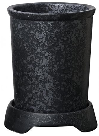 Dowbom Scolaposate giapponese in ceramica per bacchette, scolapiatti, portaposate con manico, porta bacchette per cucina (C)