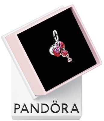 PANDORA Moments Hummer Charm-Anhänger aus Sterling Silber mit Zirkonia, Kompatibel Moments und ME Armbänder, 793676C01 | Sterlingsilber, Emaille und Zirkonia, kompatibel mit PANDORA Moments & ME, Schmuck für Damen, mit Geschenkbox
