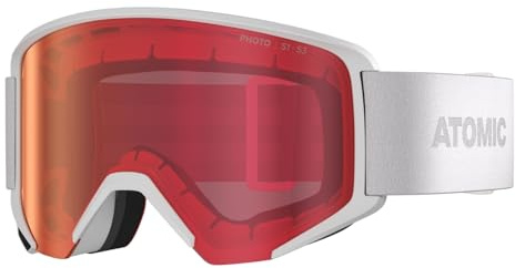 ATOMIC SAVOR PHOTO Skibrille I Ski- & Snowboardbrille mit Photochromic Scheibentechnologie für klare Sicht I Damen- & Herren-Ski-Brille mit Live Fit Rahmen für individuelle Passform