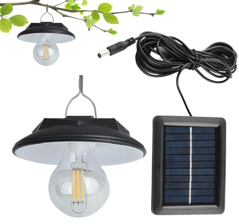 Luce solare per capannone | Lampada impermeabile per interni, ad alta luminosità, accensione e spegnimento automatico, luce per, piscina, recinzione, pollaio, patio, garage
