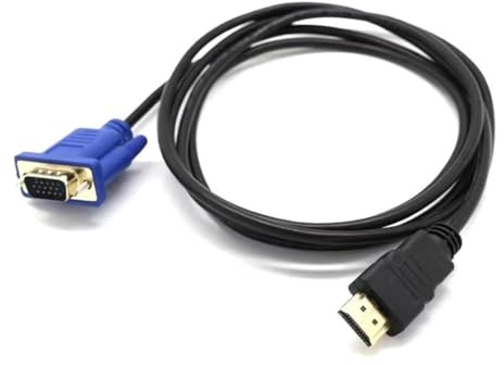 Watreketal Adaptateur De Câble VGA 1080p HDTV À VGA Convertisseur Vidéo Masculin pour Le Moniteur De Projecteur D'ordinateur Portable PC Accessoires pour Câble