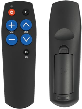 Mando a distancia TV Universal Time con botones grandes, fácil de usar y configurar, mando universal para personas mayores, para TV y dispositivos de infrarrojos, regalos para la demencia