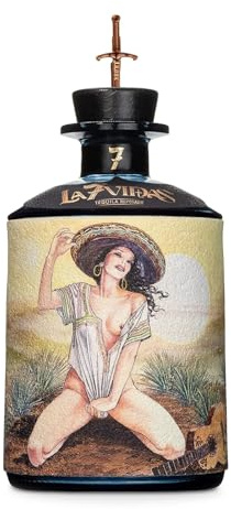 La7Vidas Tequila Reposado 70cl – Tequila Premium 100% Agave Blu – Invecchiata in Botti di Rovere, Gusto Intenso e Morbido – Perfetta per Cocktail e Degustazione Pura – J.Rose