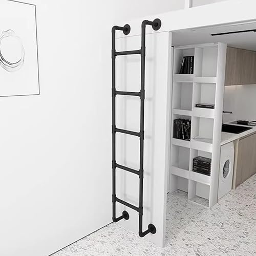 ZENSTYW Escalera De Metal para Montar En La Pared,Escaleras para Áticos Escalera De Salida De Techo,para Ático,Interiores Y Exteriores(175cm/69in)