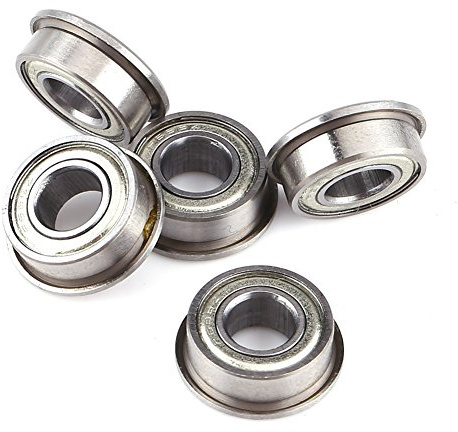 Jeffergarden Mini Cuscinetti a Sfera F686ZZ da 10 Pezzi, Cuscinetti Flangiati a Doppia Schermatura 6x13x5mm con Flangia da 15 Mm, per Modello di Nave Quadricottero con Motore Elettrico