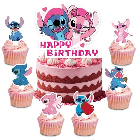 25 Cake Decoration,Cupcake Topper, für Junge Mädchen Geburtstag Themen Party（I